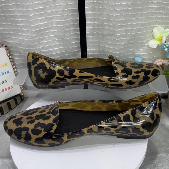 (C2) MELISSA Virtue - Leopard Print Jelly Loafers, Women's Size 6 - Picture 3 of 9